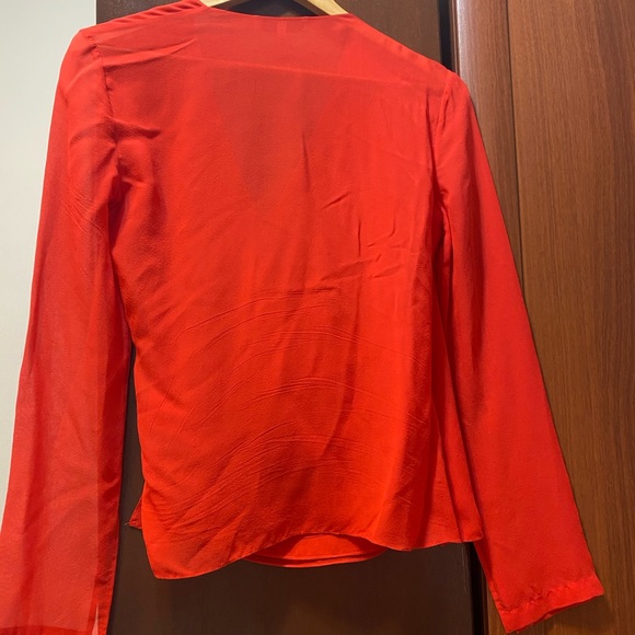 NWOT Robert Rodriguez Red Blouse Size 0 - Picture 2 of 2